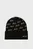 Женская черная шапка K SIGNATURE RHNSTN AOP BEANIE