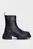 Женские черные полусапоги TJW CHUNKY CHELSEA BOOT MIX MAT