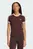 Женская коричневая футболка 3 STRIPES SLIM