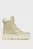 Жіночі бежеві шкіряні черевики CLEATED LACE-UP LTHR MIX MONO TL