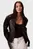 Жіноча чорна косуха FAUX LEATHER MOTO JACKET W/BELT
