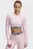 Женский розовый лонгслив HeatGear Rib 1/4 Zip LS