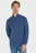Мужская синяя кофта REFINED STRUCTURE ZIP MOCK