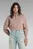 Жіноча рожева спортивна кофта Cropped zip loose sw