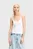 Женский белый топ KNIT TANK