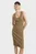 Женское оливковое платье Bodycon ribbed knitted tank dress wmn