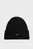 Мужская черная кашемировая шапка TH CASHMERE PLAQUE BEANIE