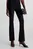 Женские черные брюки CRINKLED JERSEY FLARED