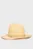 Жіночий бежевий капелюх PREMIUM BEACH FEDORA