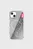 Сірий чохол для телефону Diesel Clear Case monogram magsafe for iPhone 14