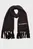 Женский черный шерстяной шарф K ESSENTIAL KNIT SCARF