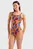 Женский купальник с узором PINEAPPLES SWIMSUIT TIE BACK
