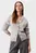 Женский серый шерстяной кардиган CASHMERE BLEND HIGH V-NECK