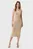 Жіноча бежева сукня Sleeveless v-neck knit dress
