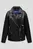 Женская черная косуха KLJ OVERSIZED FAUX LEATHER JKT