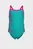 Детский бирюзовый купальник LOGO KIDS GIRL ONE PIECE
