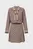 Женское бежевое платье с узором MONOGRAM PRINT DRESS