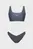 Жіночий сірий купальник TEAM STRIPE BIKINI BRALETTE
