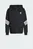 Детское черное худи Future Icons 3-Stripes Full-Zip Hooded Kids