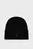 Чоловіча чорна вовняна шапка THICK EMBROIDERY BEANIE