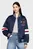 Женский темно-синий бомбер TJW LETTERMAN SATIN BOMBER