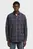 Мужская темно-синяя рубашка в клетку Clean Regular Shirt l/s