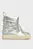 Женские серебристые дутики LACE-UP METALLIC SNOWBOOT