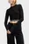 Жіночий чорний лонгслів KLJ LS MILANO TOP