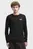 Чоловічий чорний лонгслів Essentials No. 1 Logo Long Sleeve Tee Men