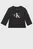 Детский черный лонгслив MONOGRAM