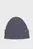 Чоловіча синя вовняна шапка WOOL BLEND MOULINE BEANIE