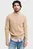 Чоловічий бежевий вовняний светр LAMBSWOOL CABLE C-NECK