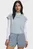 Женская голубая футболка Icon WM Cut Off SS-GRY