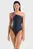 Жіночий чорний купальник SOLID SWIMSUIT SINGLE SHOULDER