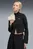 Женская черная спортивная кофта DARE TO Slim Cropped Track Jacket Women