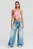 Жіночі блакитні джинси KLJ MR RELAXED PLEATED DENIM
