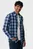 Чоловіча картата сорочка Long sleeve shirt with gradien