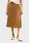 Женская коричневая плиссированная юбка FLUID PLEATED PULL ON