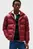 Чоловічий бордовий пуховик MIX DOWN HOODED PUFFER