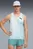Мужская бирюзовая майка Lightspeed ULTRAWEAVE Graphic Running Singlet Men