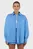 Жіноча блакитна сорочка у смужку Monro Oversized Blouse