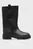 Женские черные кожаные сапоги TUBULAR BOOT