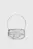Женская серебристая кожаная сумка 1DR