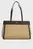 Женская бежевая сумка CK CANVAS MEDIUM TOTE