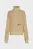 Жіночий бежевий вовняний светр oversized rollneck
