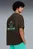 Мужская темно-коричневая футболка Melo World Oversized Tee Men