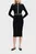 Женское черное платье LOGO KNIT DRESS