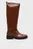 Жіночі коричневі шкіряні чоботи COOL ELEVATED LONGBOOT