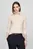 Женский бежевый шерстяной гольф MERINO ROLL-NK LS