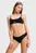 Жіночий чорний топ ikon rib rib peephole bralette